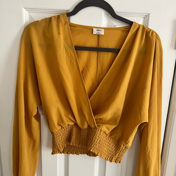 NWOT Wilfred Aritzia Reign Blouse X-Small - Picture 3 of 3